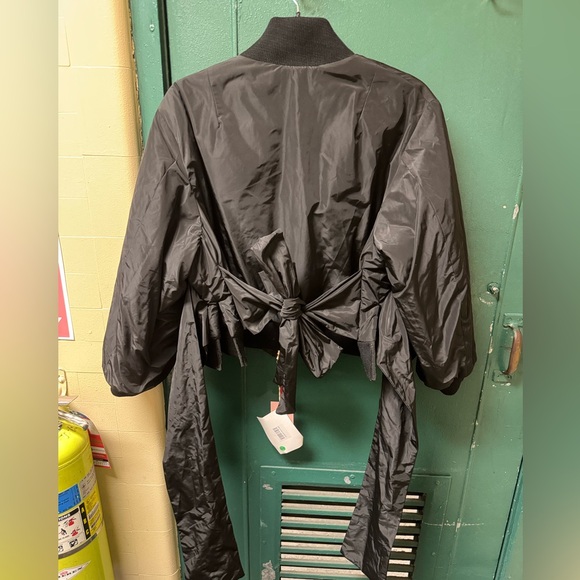 Rose A Pois Black Bomber tie waist jacket. Size 44 (10) New with tags - Picture 16 of 16